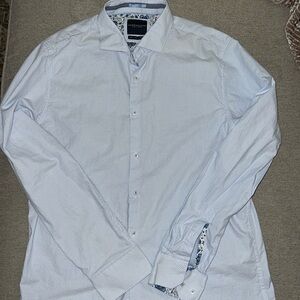 Denim and Flower dress shirt